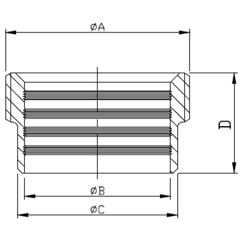 3A-15R Recessless Male Part