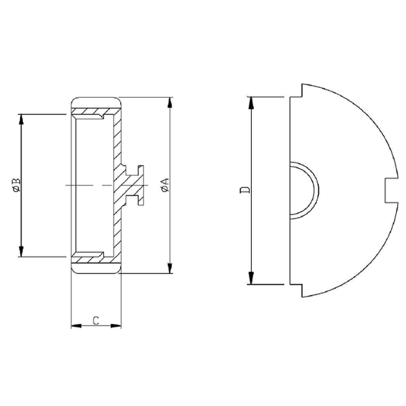 DANSK-13AH Blank Round  Nut