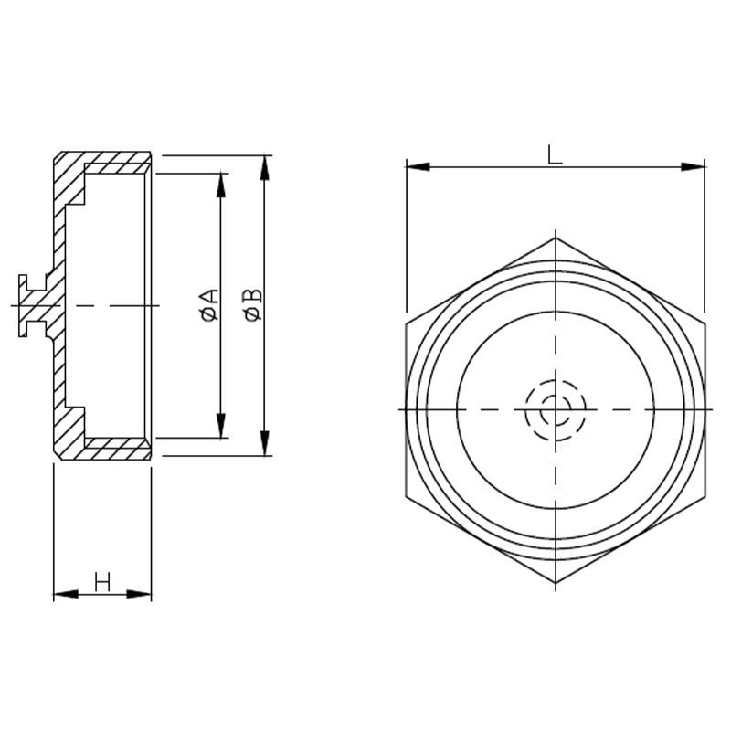 RJT-13AH Blank Nut