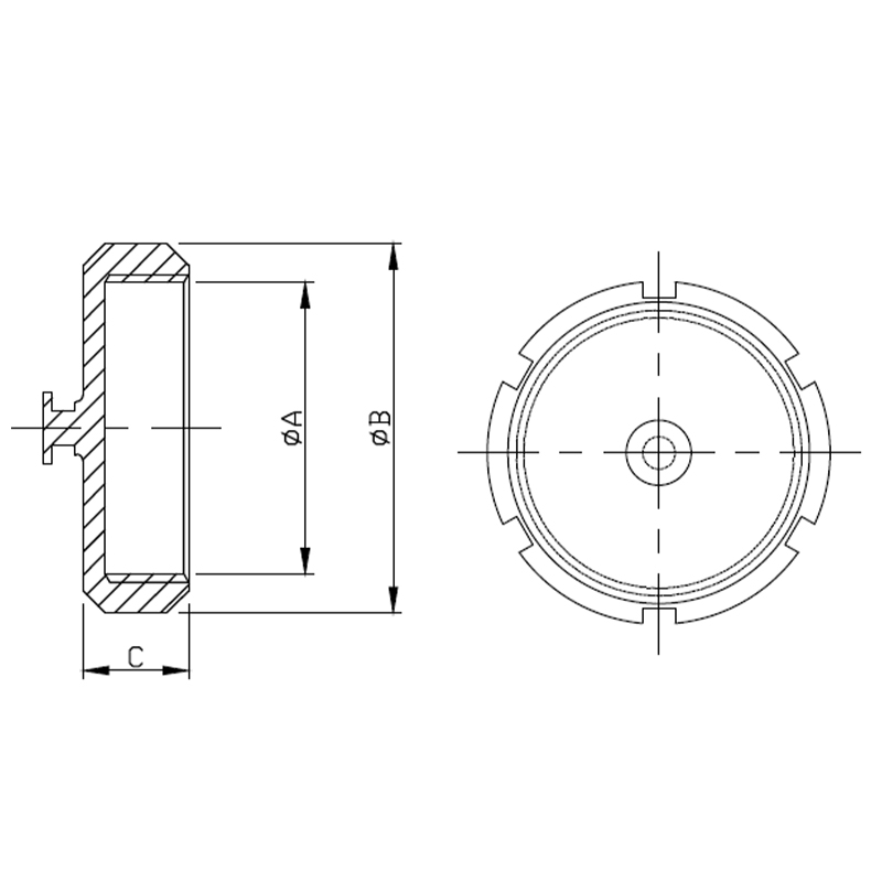 SMS-13AH Blank Nut